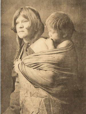 A HOPI MOTHER EDWARD CURTIS NORTH AMERICAN INDIAN PHOTO